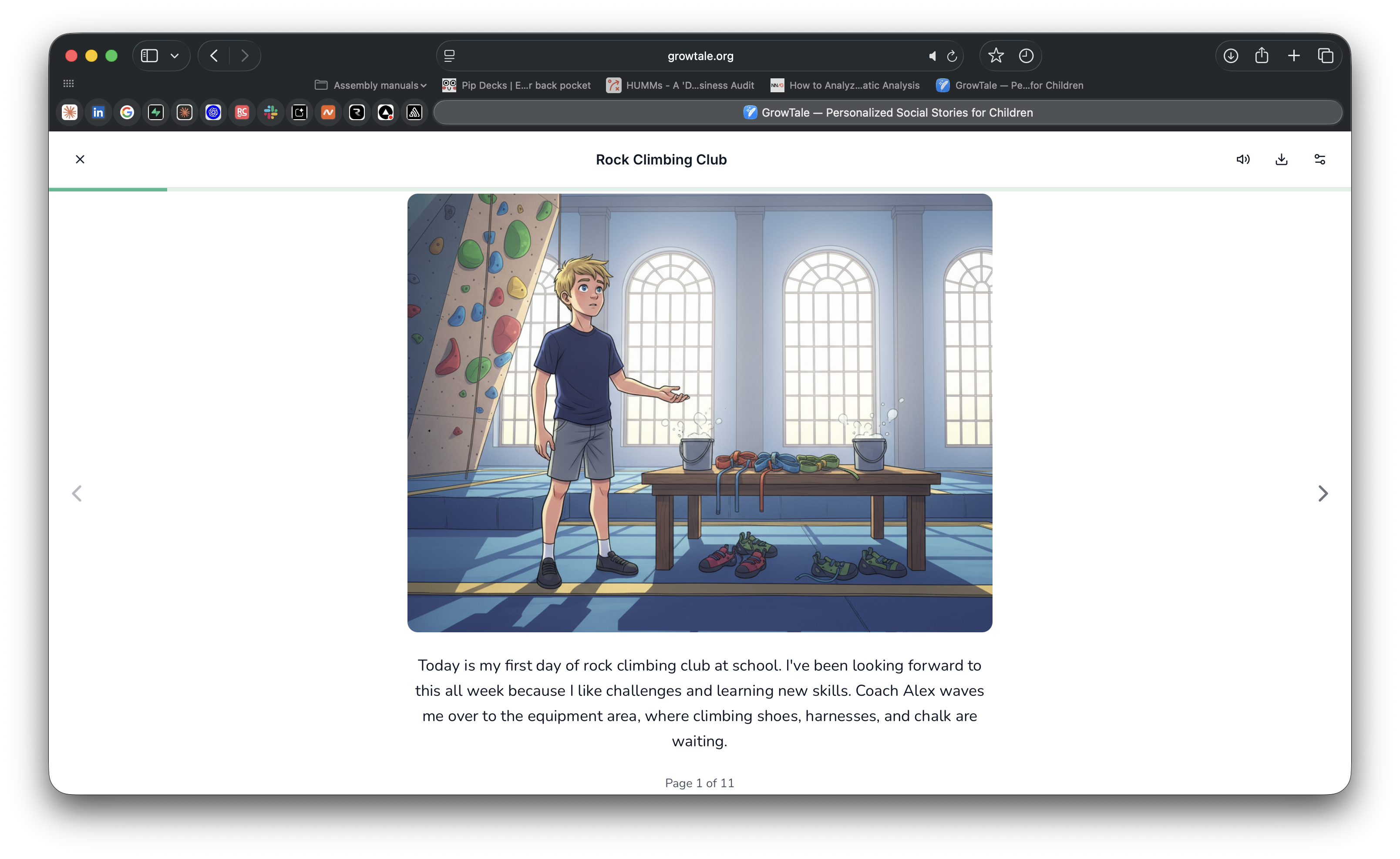 Full-screen immersive reader