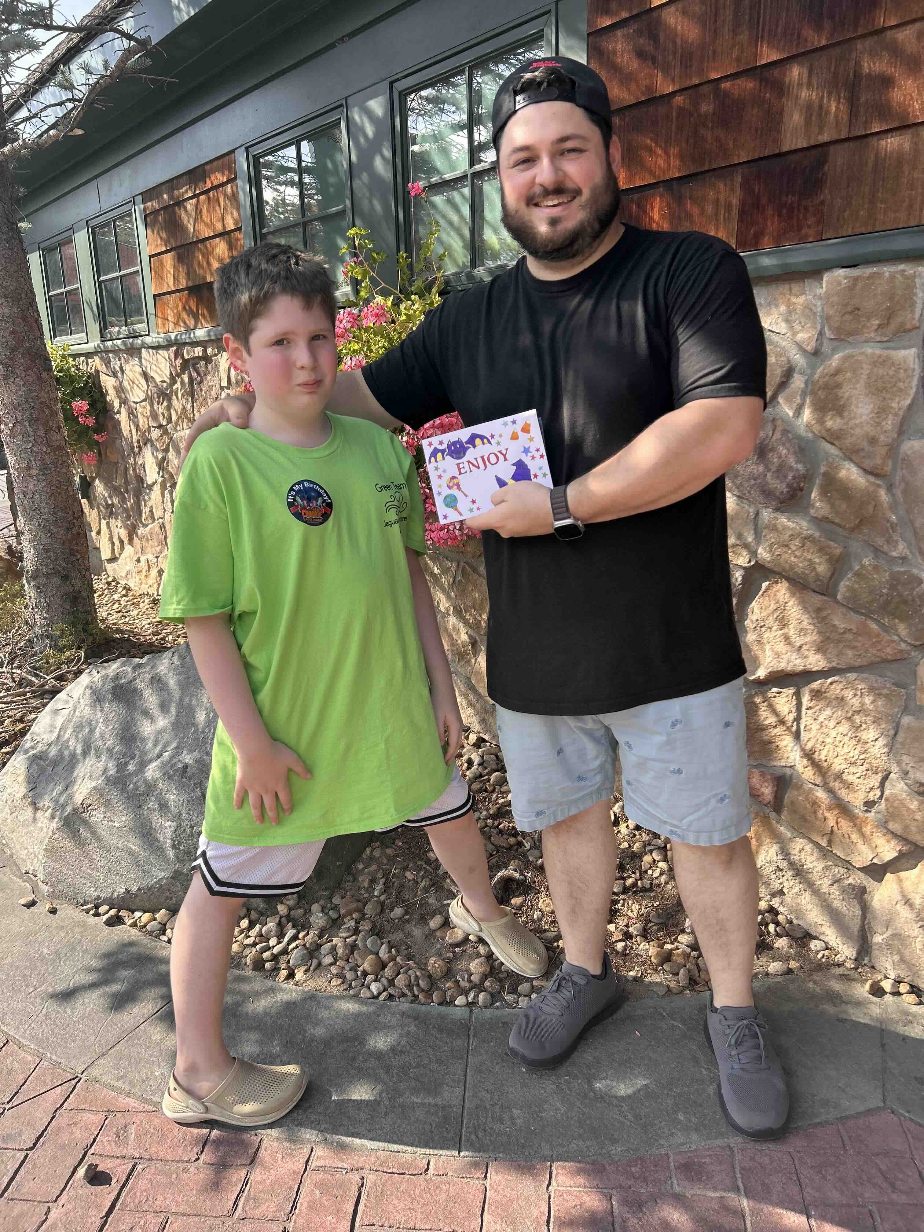 Adam and his son Hunter